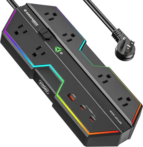 4000J Gaming Power Strip with RGB and USB-C